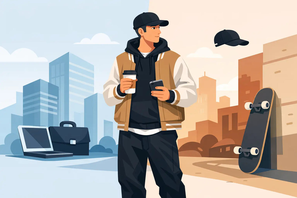Beste streetwear basics voor heren die werken
